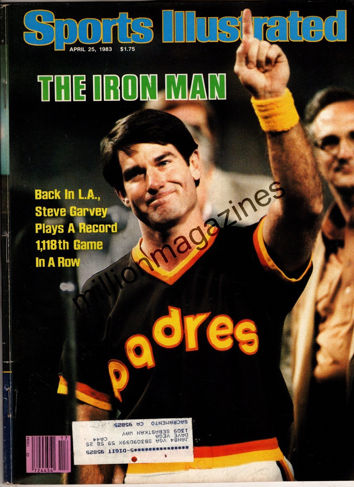 1983 Sports Illustrated April 25 - Steve Garvey; Rick Barry\'; Kelvin Bryant 1983 Sports Illustrated April 25 - Steve Garvey; Rick Barry\'; Kelvin Bryant