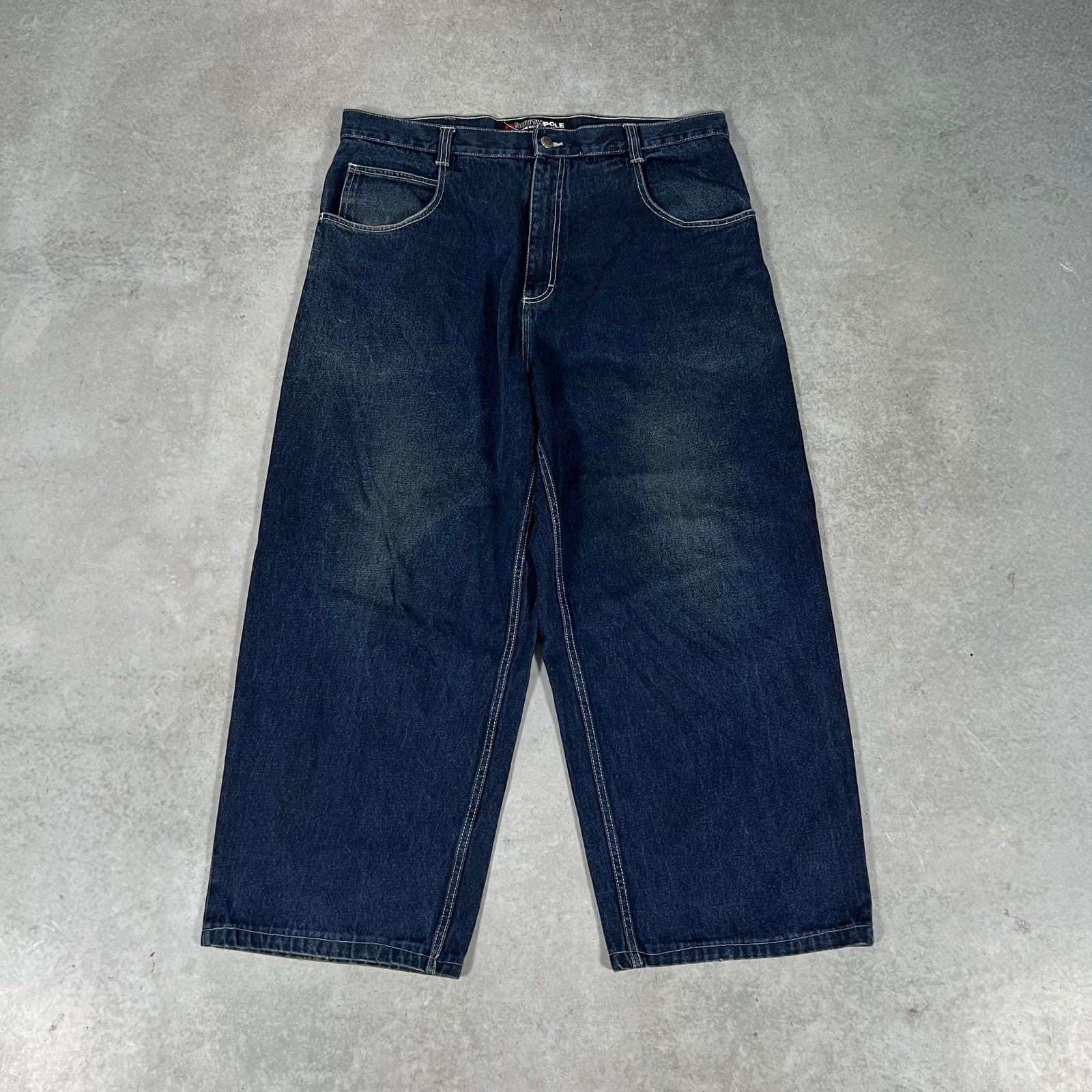 Vintage Southpole Baggy Jeans Men Size 42x28 Wide Leg Denim Authentic Collection