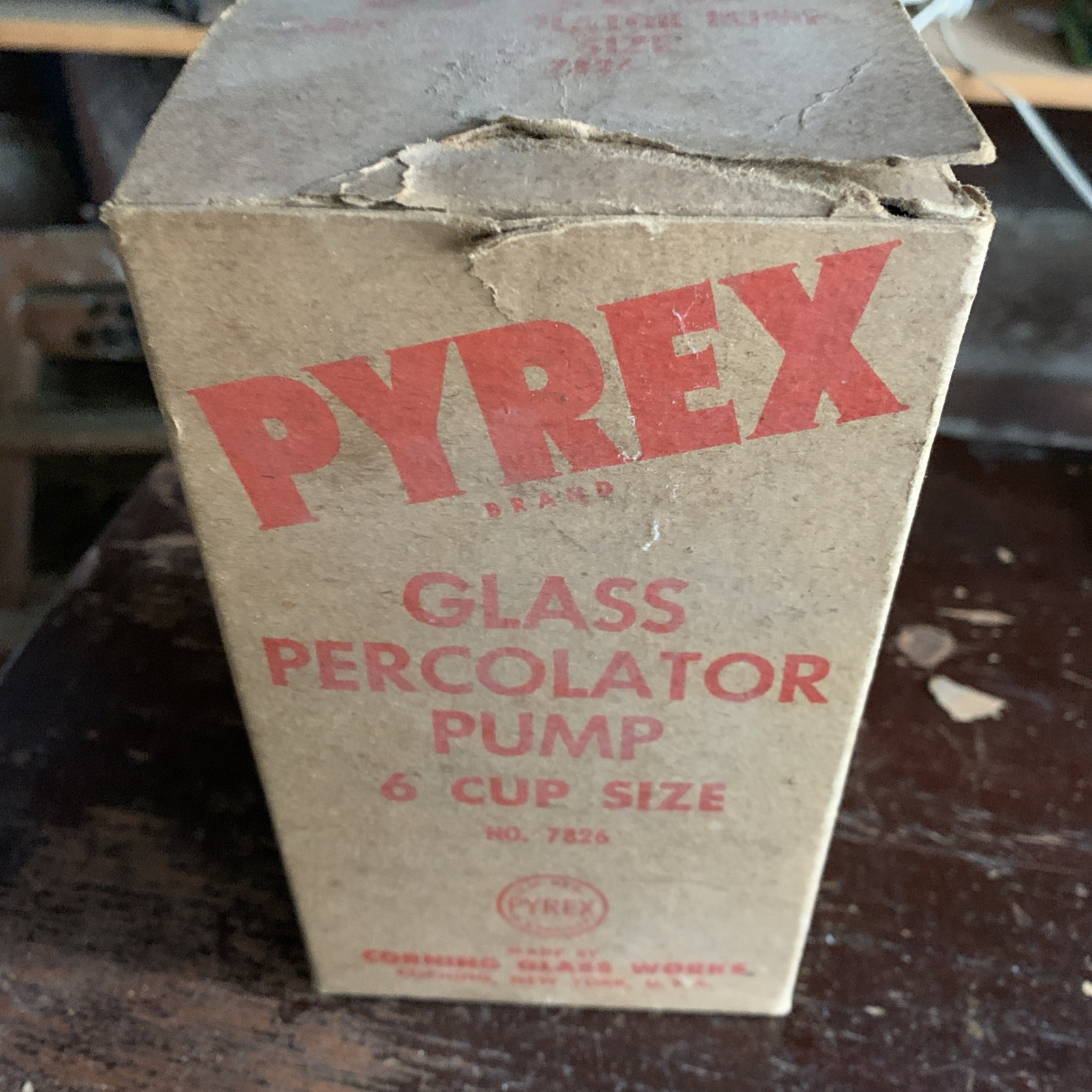 Vintage Pyrex 7826 Glass Percolator Pump 6 Cup New In Opened Box 
