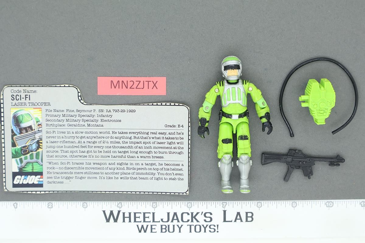 Sci-Fi V1 100% Complete G.I. Joe 1986 Hasbro Vintage Action Figure