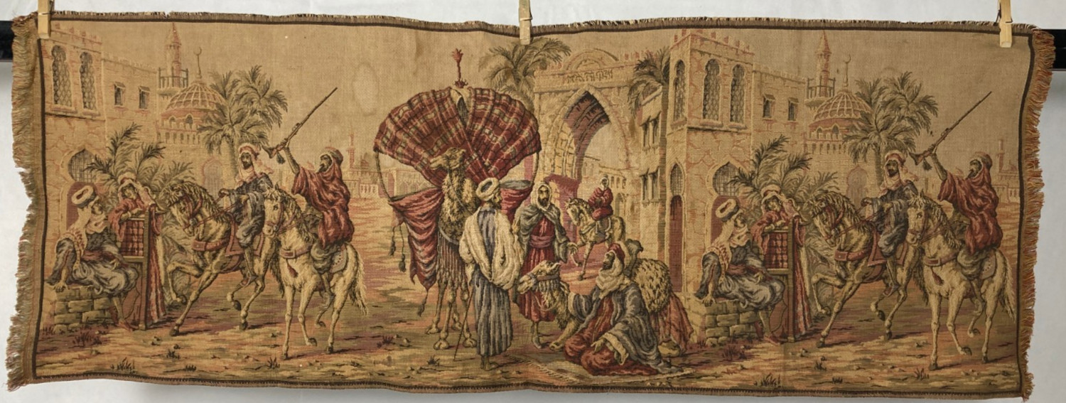 Vintage French Belgium People Wall Hanging Tapestry Home Decor Boho 126x47cm Vintage French Belgium People Wall Hanging Tapestry Home Decor Boho 126x47cm