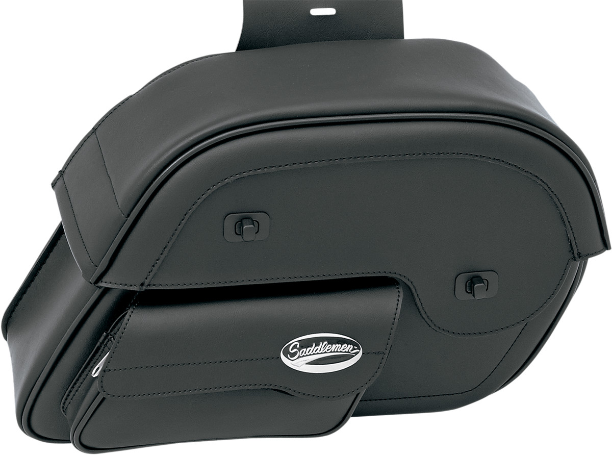 Saddlemen Cruis\'n Slant Face Pouch Saddlebags Large Smooth 3501-0384
