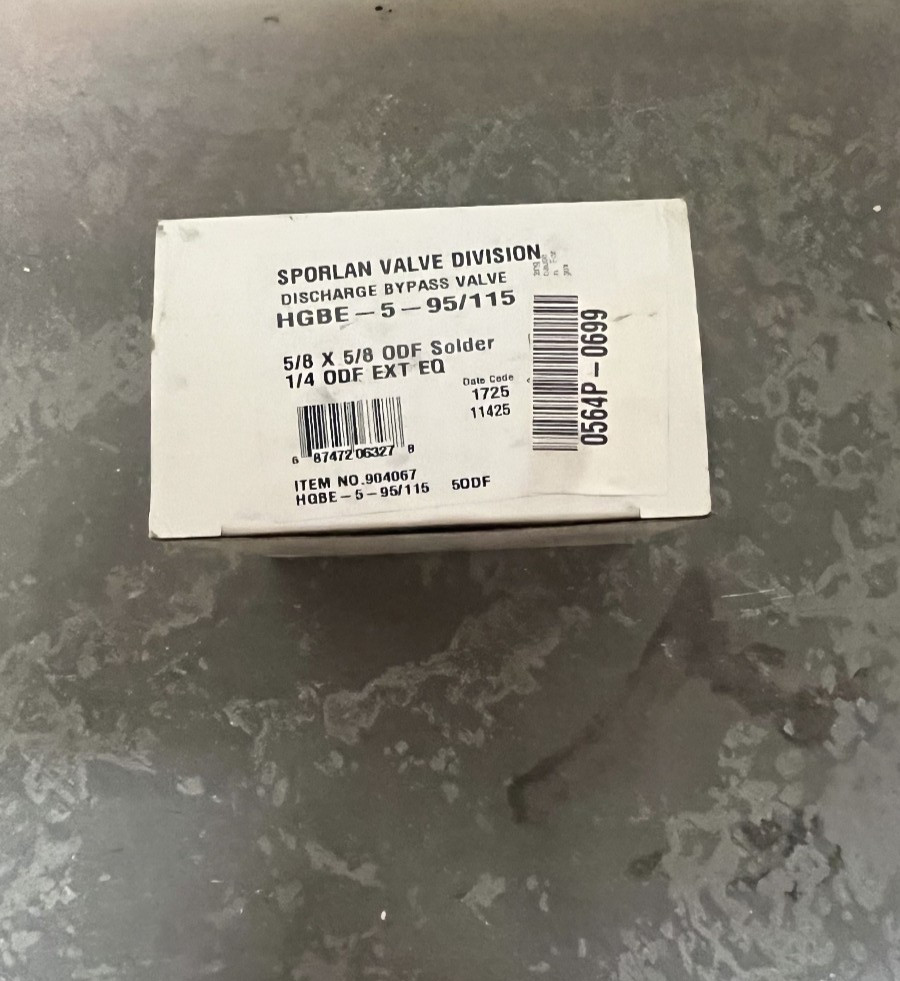 Sporlan Discharge Bypass Valve HGBE-5-95/115