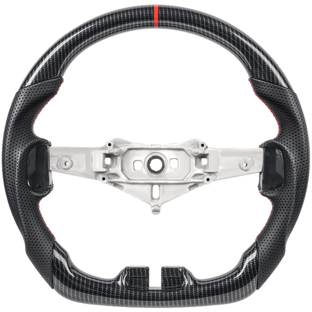 For 2011-17 Jeep Wrangler Grand Cherokee 11-13 Carbon Fiber Black Steering Wheel