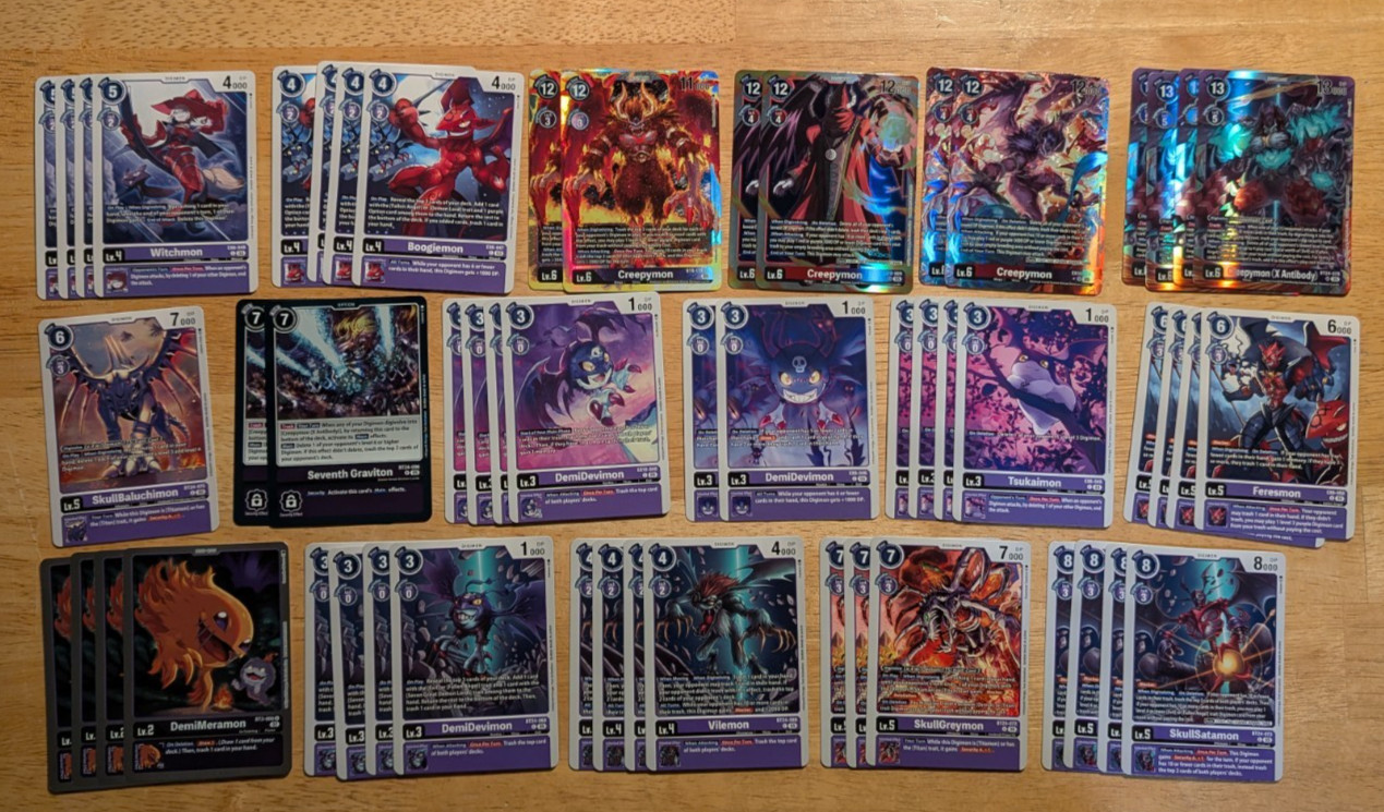 Digimon TCG Creepymon X Deck - Tournament Ready Deck - Alt Art Digimon TCG Creepymon X Deck - Tournament Ready Deck - Alt Art