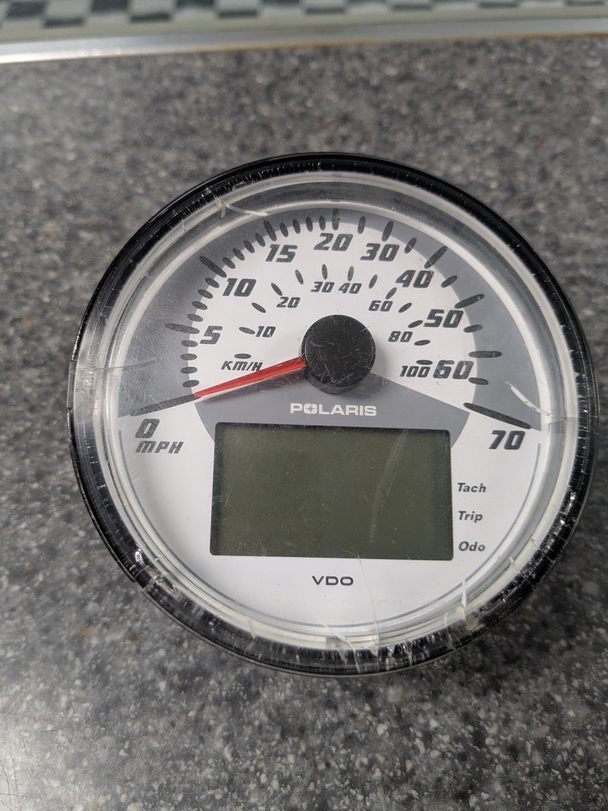 Polaris ATV Speedo Cluster Gauge Assy Used OEM 244 miles, 56.4 hours 3280482