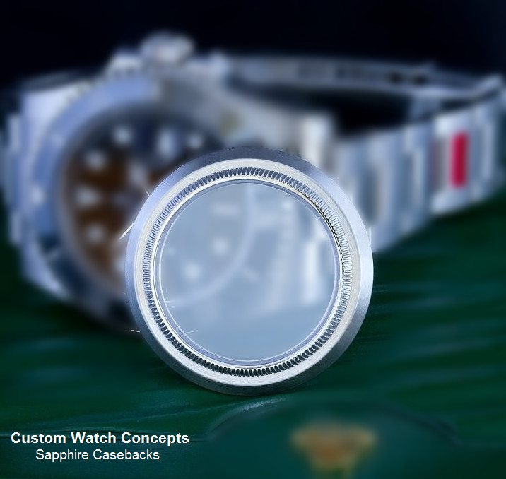 Sapphire Caseback for Rolex Daytona 6263, 6265 Exhibition Back