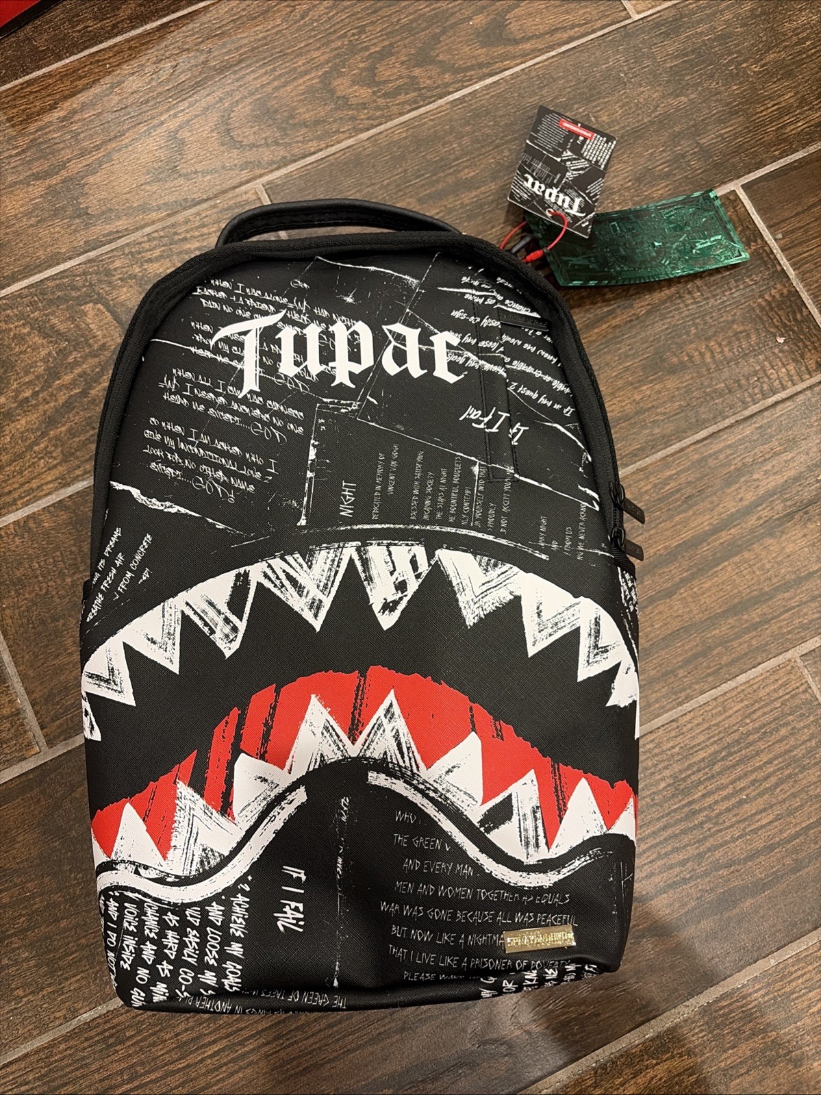 Sprayground Tupac Official Collab Poetry Backpack Bag Sprayground Tupac Official Collab Poetry Backpack Bag