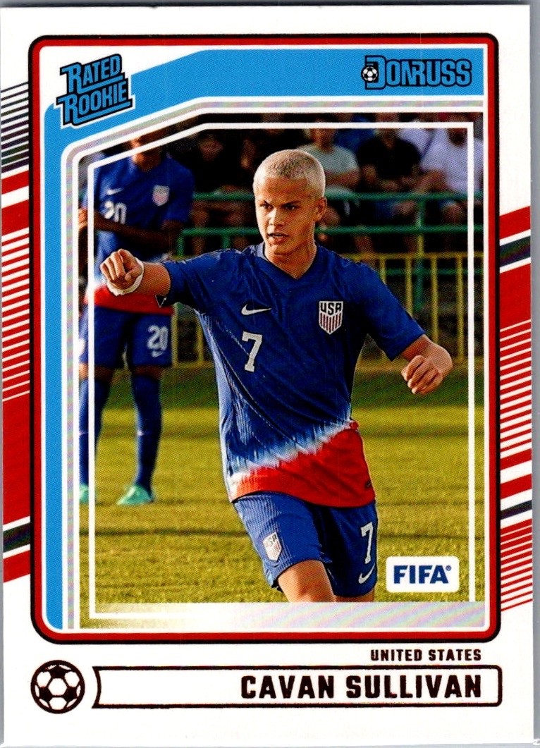 2024-25 Panini Donruss Fifa - Rated Rookie Cavan Sullivan #184 (RC) USA Union 2024-25 Panini Donruss Fifa - Rated Rookie Cavan Sullivan #184 (RC) USA Union