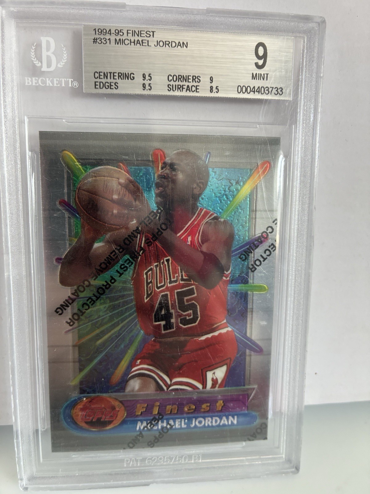 Topps 1994-95 Finest Michael Jordan #331  BGS 9 Mint Bulls