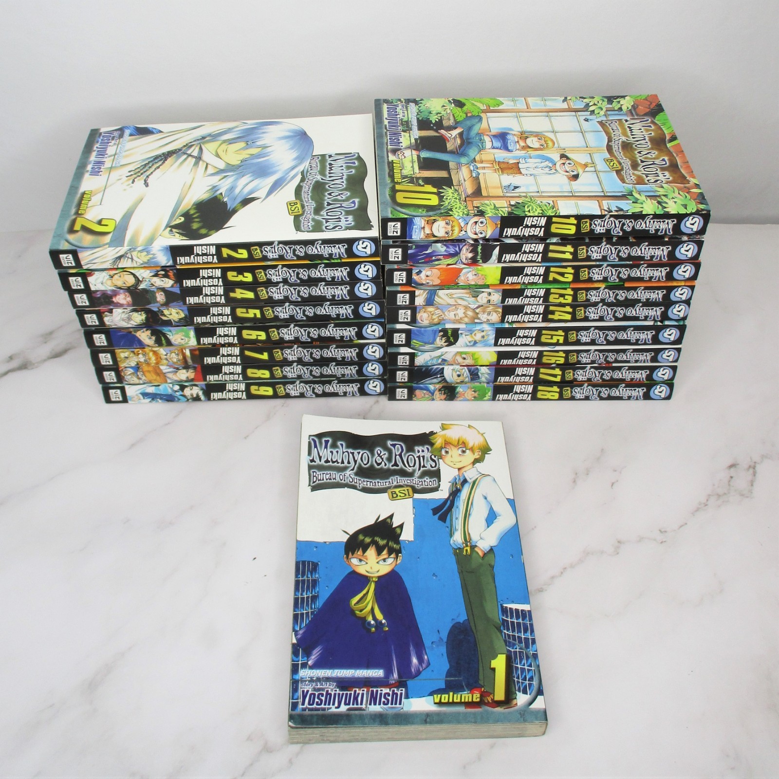 Muhyo & Roji\'s Bureau of Supernatural Investigation Manga Vol 1-18 Complete Set Muhyo & Roji\'s Bureau of Supernatural Investigation Manga Vol 1-18 Complete Set
