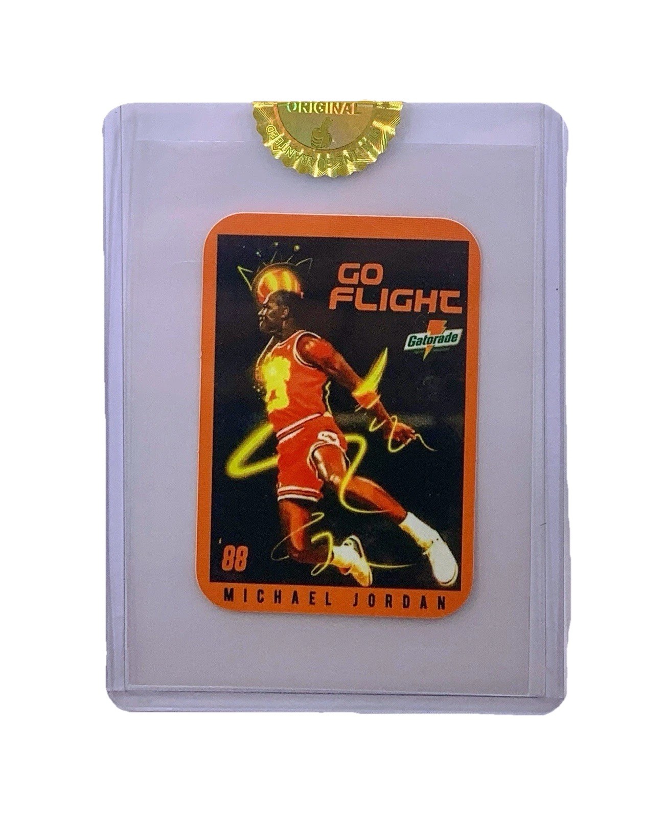 1988 MICHAEL JORDAN Go Flight Nike Gatorade Slam Dunk Champion Bulls HOF SEALED