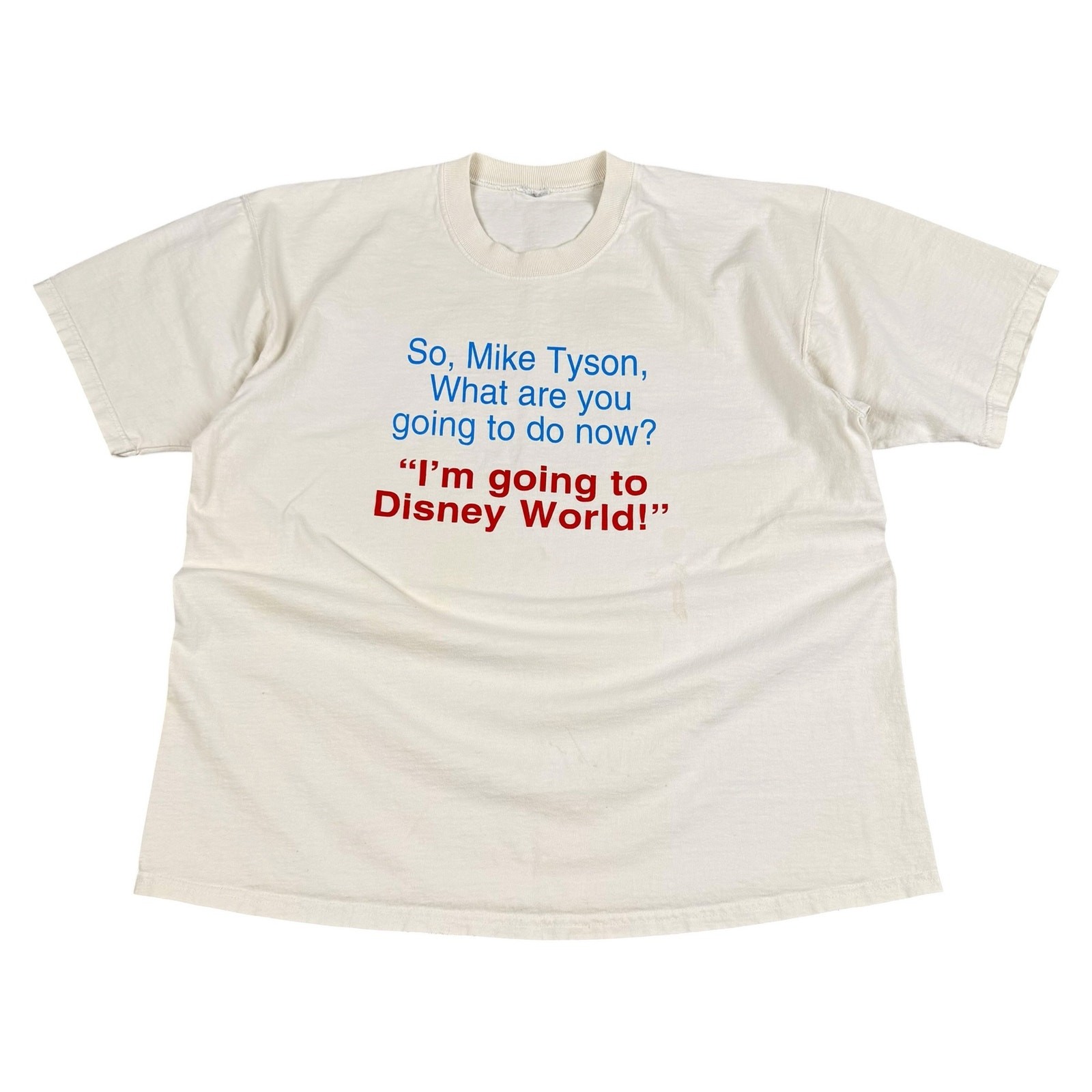 Vintage 1997 Mike Tyson Disney World Ear Bite T-shirt
