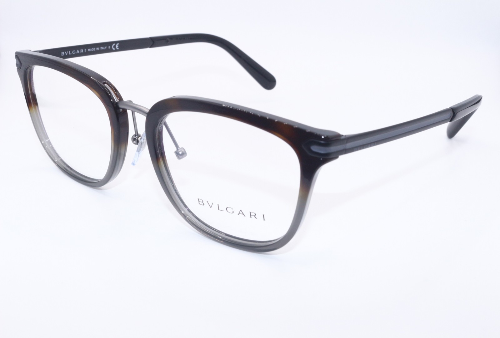 NEW BVLGARI 3046 5457 BROWN GREY TORTOISE FADE AUTHENTIC EYEGLASSES 53-20 NEW BVLGARI 3046 5457 BROWN GREY TORTOISE FADE AUTHENTIC EYEGLASSES 53-20