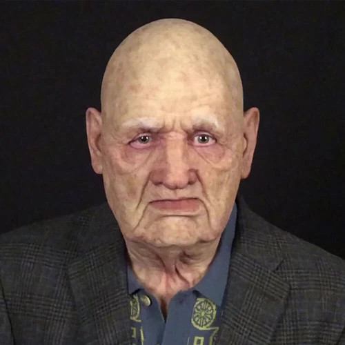 Old Man Mask Latex Halloween Cosplay Party Realistic Full Face Masks Headgear