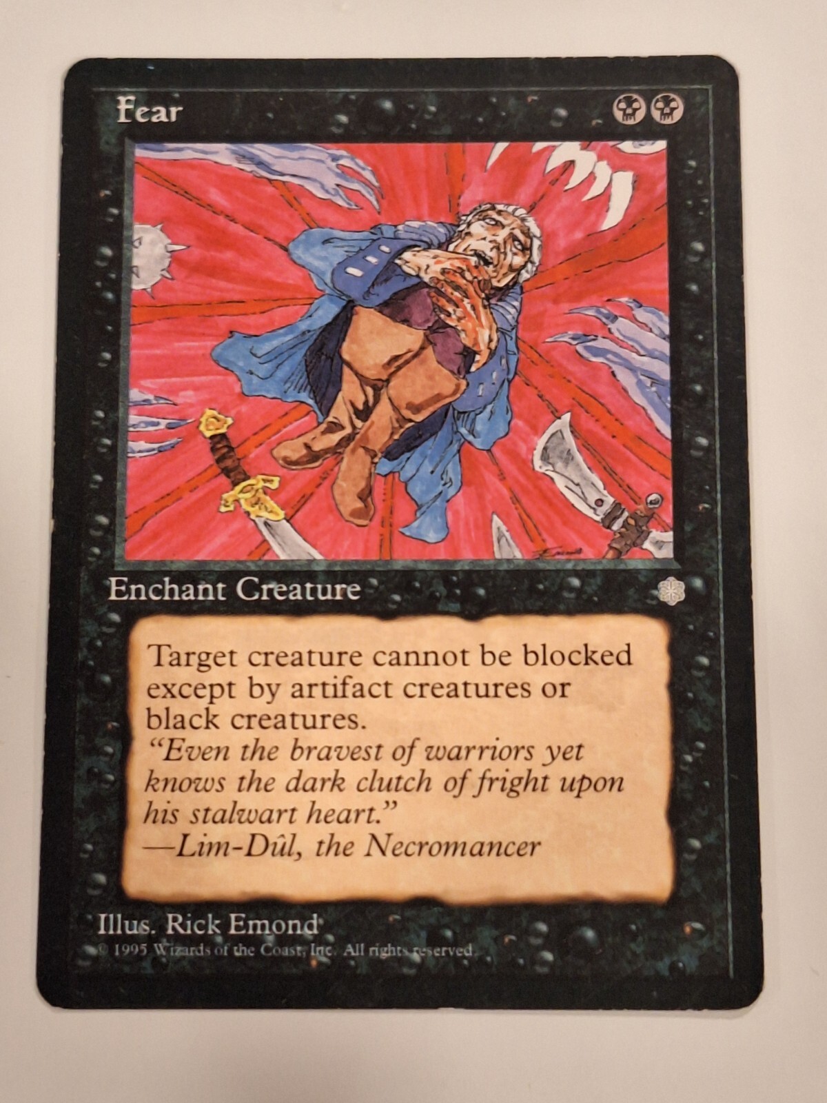 Fear - Ice Age - Magic the Gathering MTG Nice Fear - Ice Age - Magic the Gathering MTG Nice