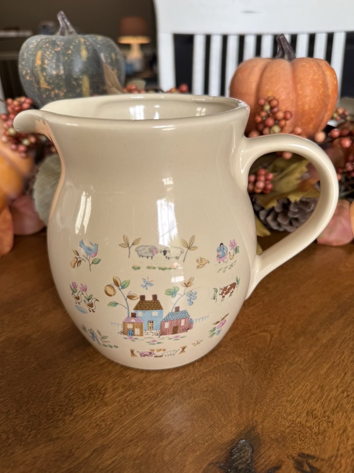Vintage International Heartland Stoneware Pitcher 6
