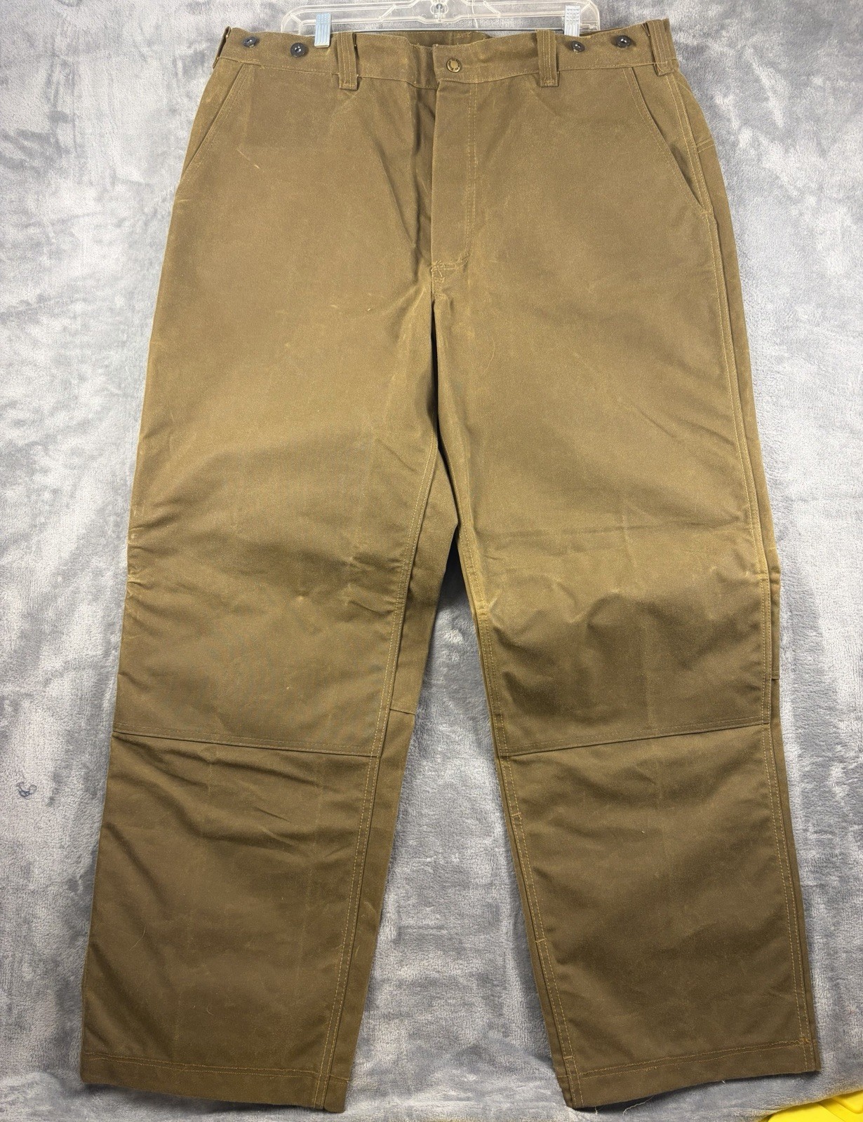Filson Men\'s  Oil Finish Double Tin Cloth Pants Made In the USA Waxed Cotton 42