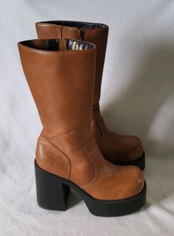 Rare Vintage 90\'s Y2k Candie\'s Platform Boots Womens Size 8 Chuncky Grunge Retro Rare Vintage 90\'s Y2k Candie\'s Platform Boots Womens Size 8 Chuncky Grunge Retro