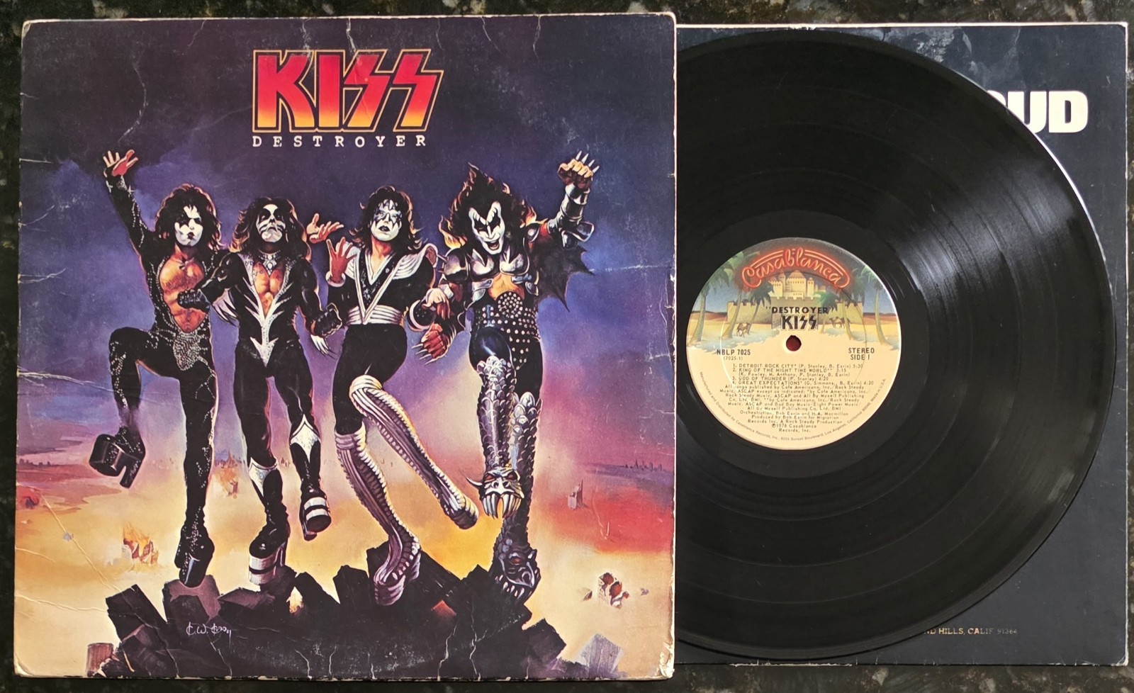Kiss Destroyer 1976 Casablanca NBLP 7025 Vinyl LP Vintage Record Detroit Rock
