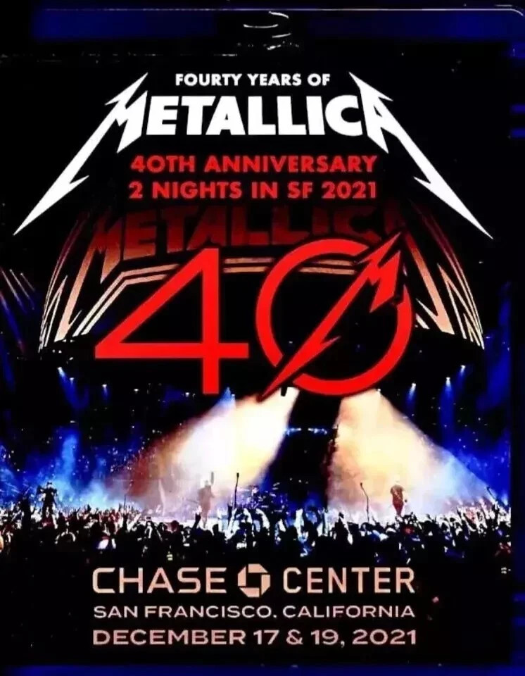 METALLICA / 40th ANNIVERSARY 2 NIGHTS IN SF 2021. 2xBlu-Ray