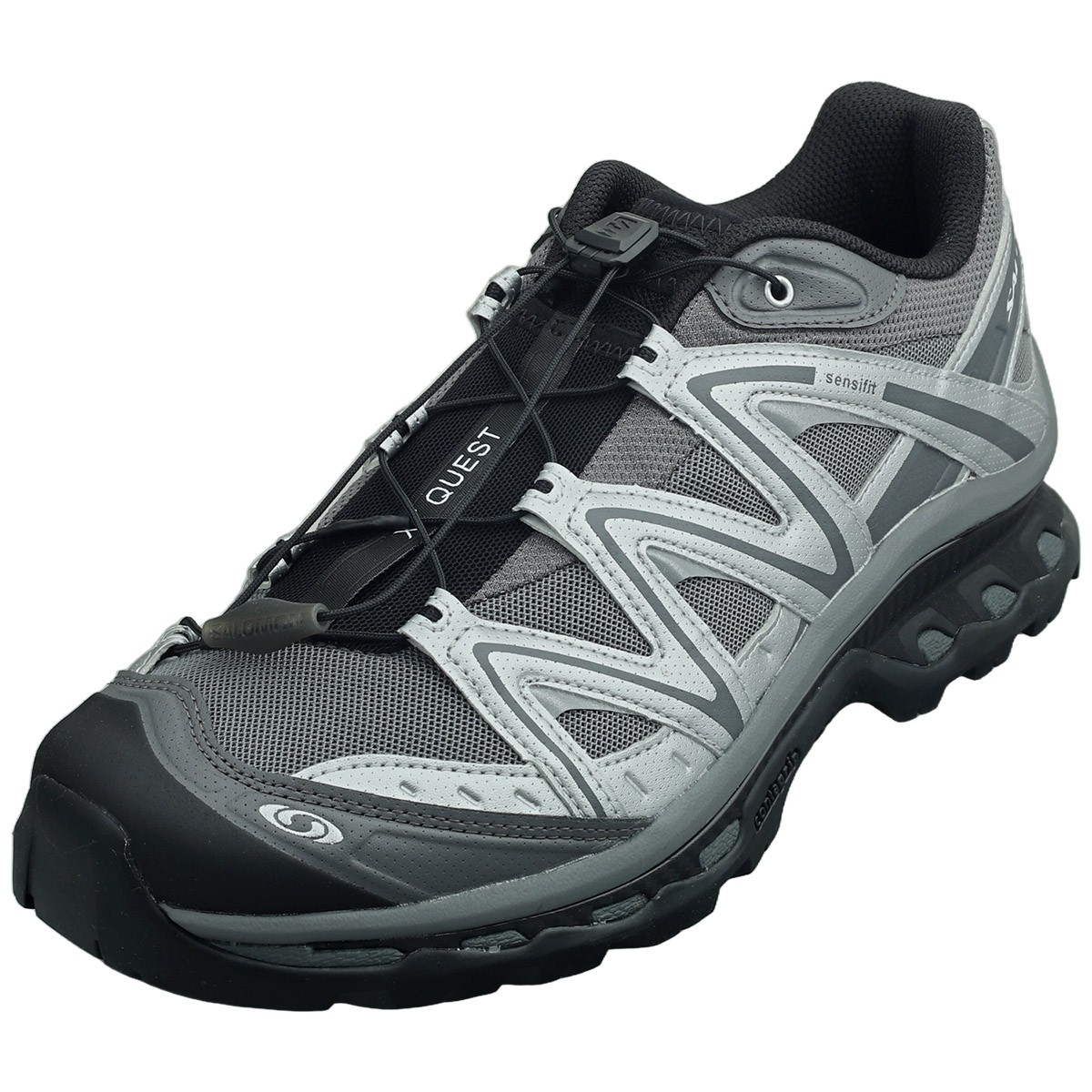 Salomon Xt-quest Unisex Running Sneakers in Black Silver - 9.5 M US / 10.5 W US