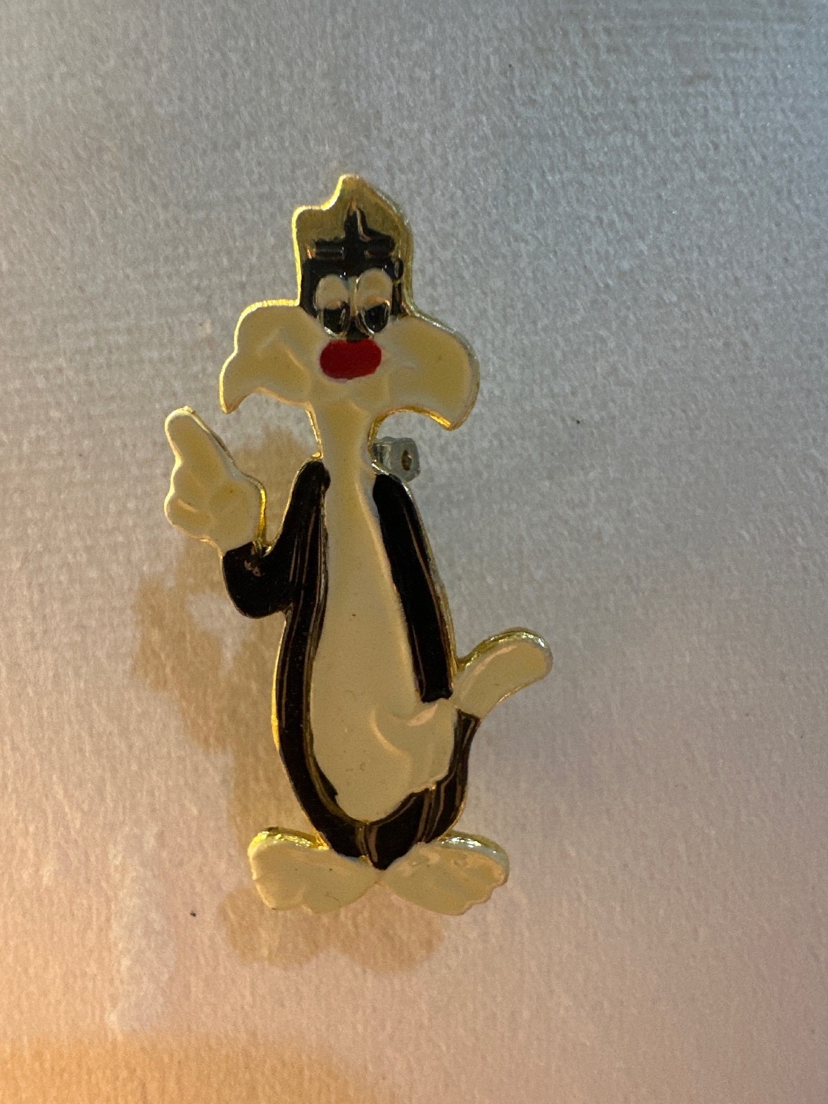 Vintage Looney Tunes Sylvester the Cat Enamel Brooch Pin Warner Bros Vintage Looney Tunes Sylvester the Cat Enamel Brooch Pin Warner Bros