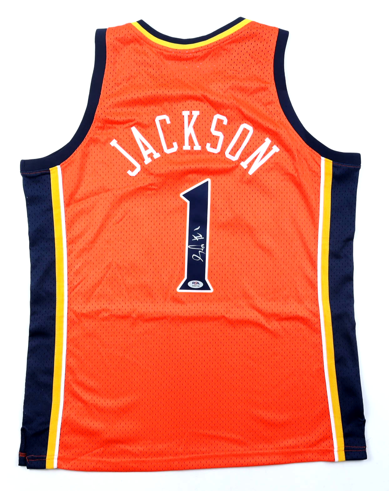 Stephen Jackson Signed Golden State Warriors Jersey PSA COA Autographed Ness NBA Stephen Jackson Signed Golden State Warriors Jersey PSA COA Autographed Ness NBA