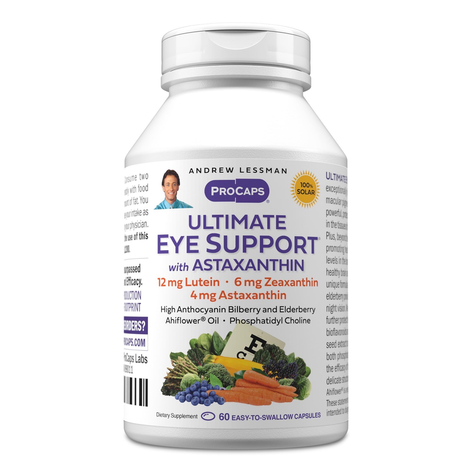 ANDREW LESSMAN ProCaps Ultimate Eye Support Astaxanthin 12 mg, 60 Softgels