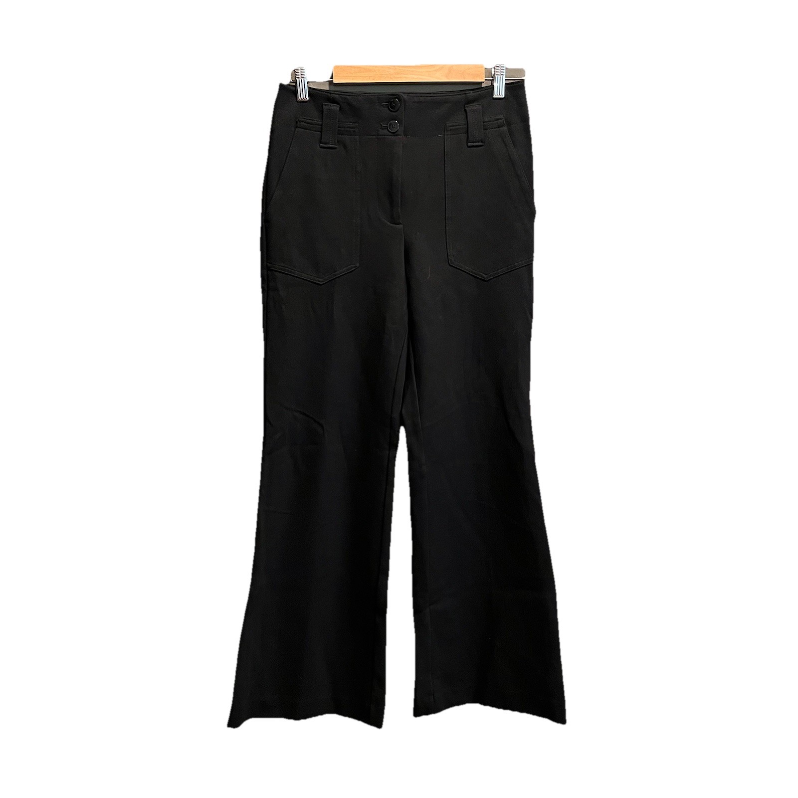 Maeve by Anthropologie Black Naomi Flared Leg Women\'s Pants Size 6