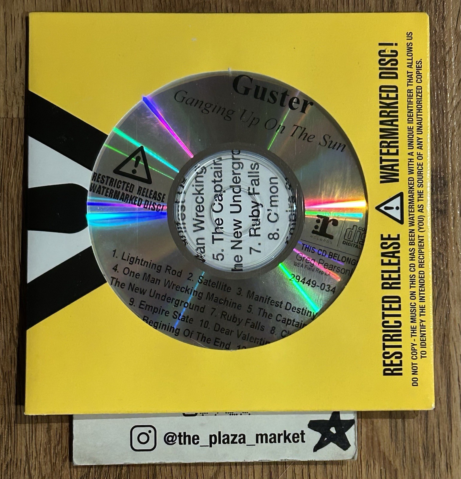Guster Ganging Up On the Sun CD Rare watermarked Promo version Sealed New music