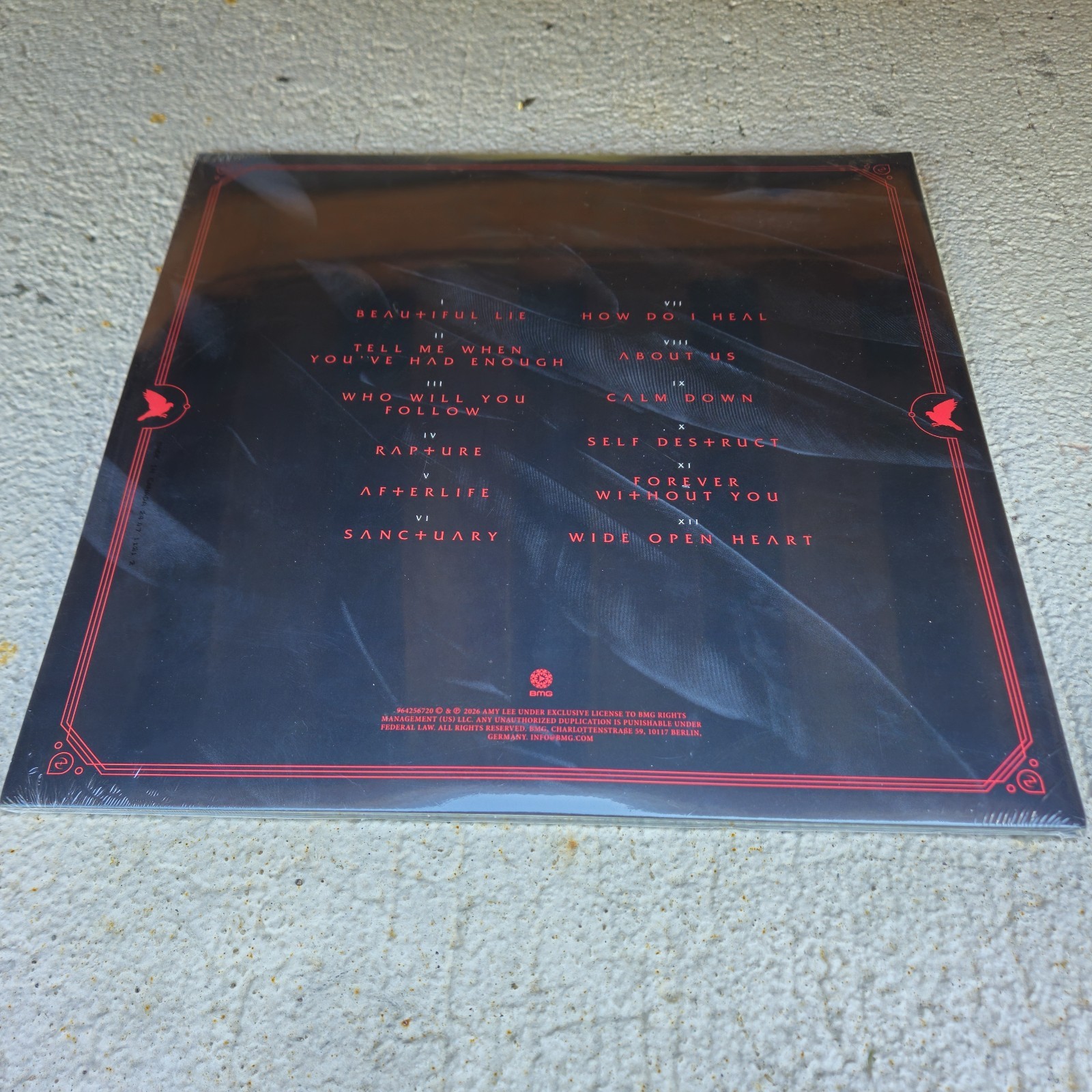 New & Sealed / Evanescence - Sanctuary - Red Smoke Vinyl Double LP Album Record New & Sealed / Evanescence - Sanctuary - Red Smoke Vinyl Double LP Album Record