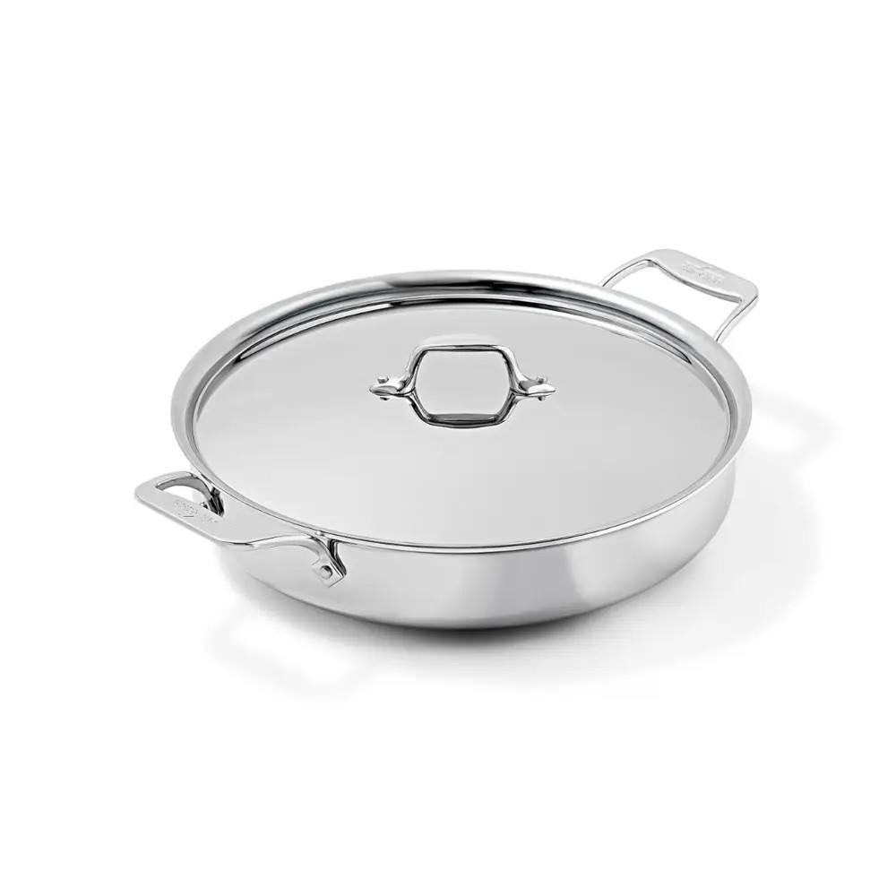D3 Stainless 3-ply Bonded Cookware, Mother of All Pans with lid, 6 quart|1812