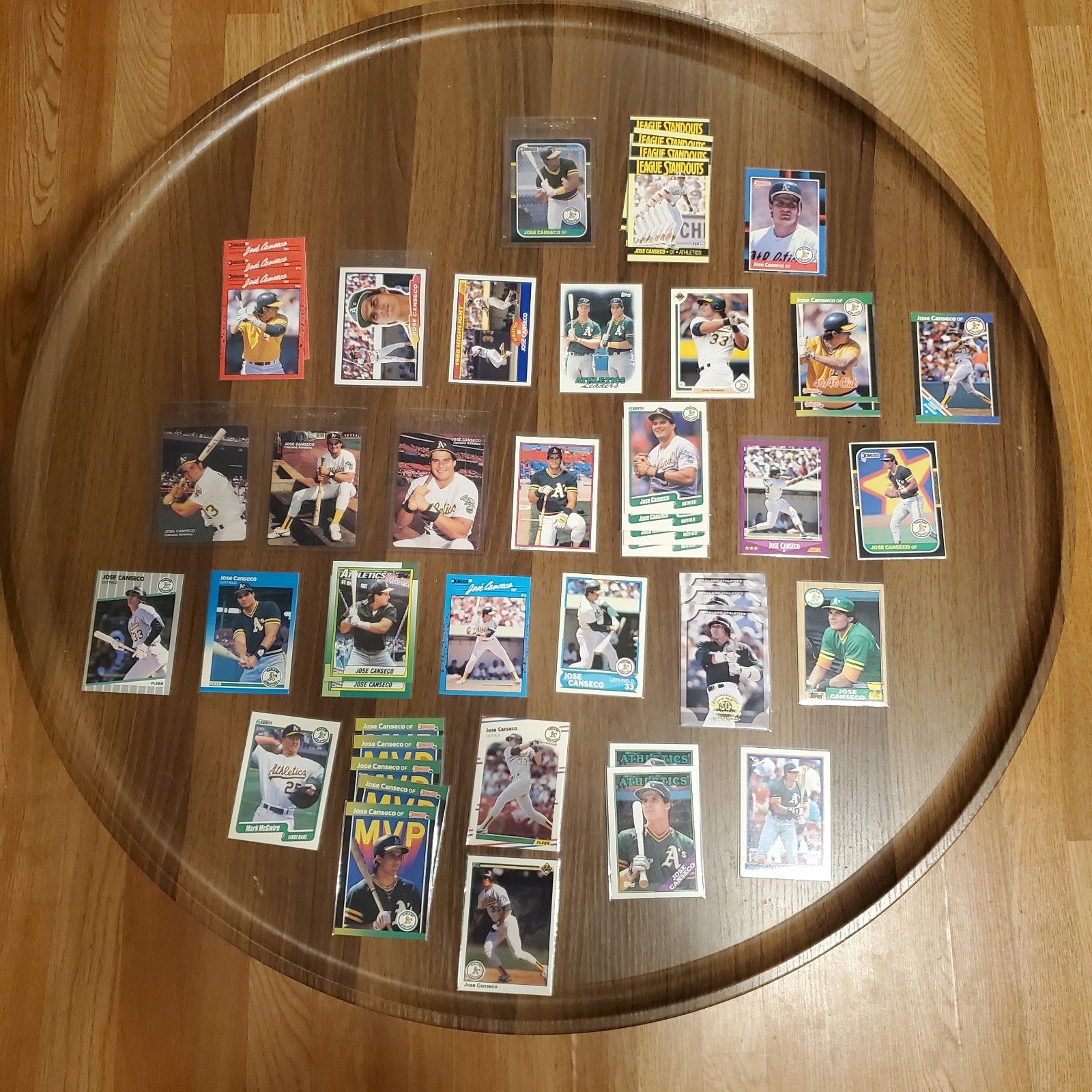 Lot of 47 Vintage Jose Canseco Baseball Cards