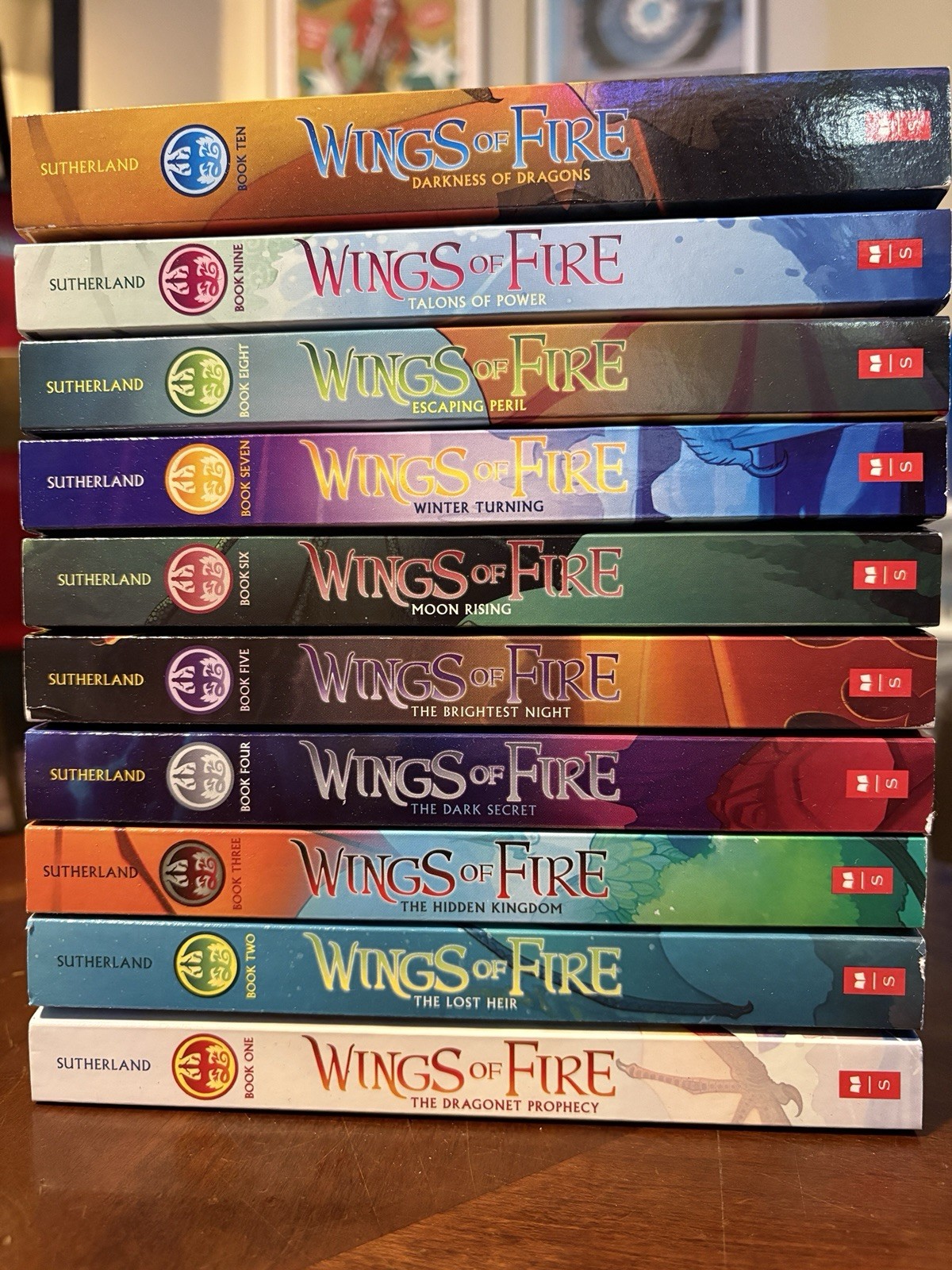 WINGS OF FIRE Series Books 1-10 NEW by Tui T. Sutherland Dragons WINGS OF FIRE Series Books 1-10 NEW by Tui T. Sutherland Dragons