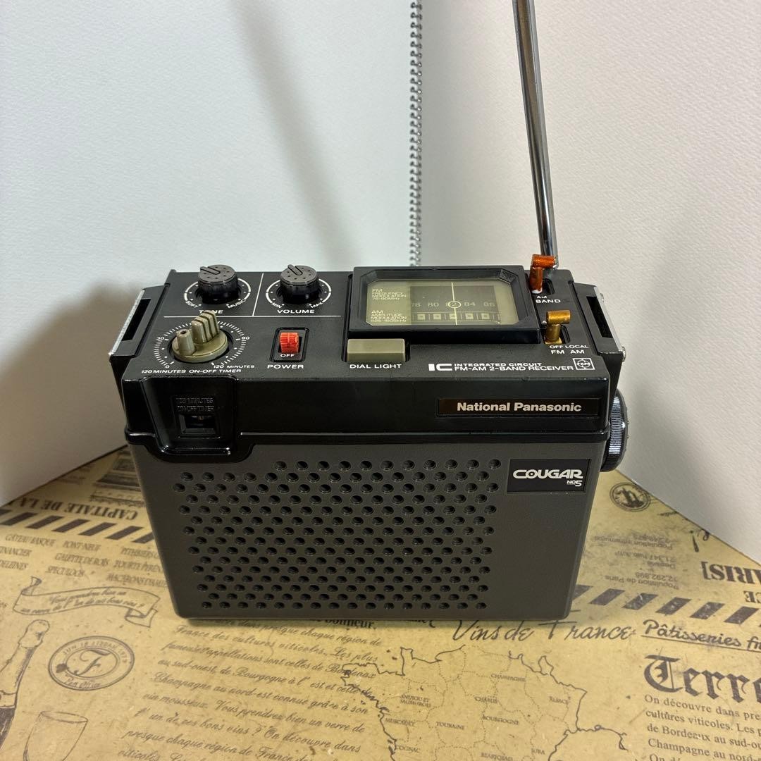 National Panasonic RF-727 COUGAR No 5 AM SW Radio Serviced Tested Working