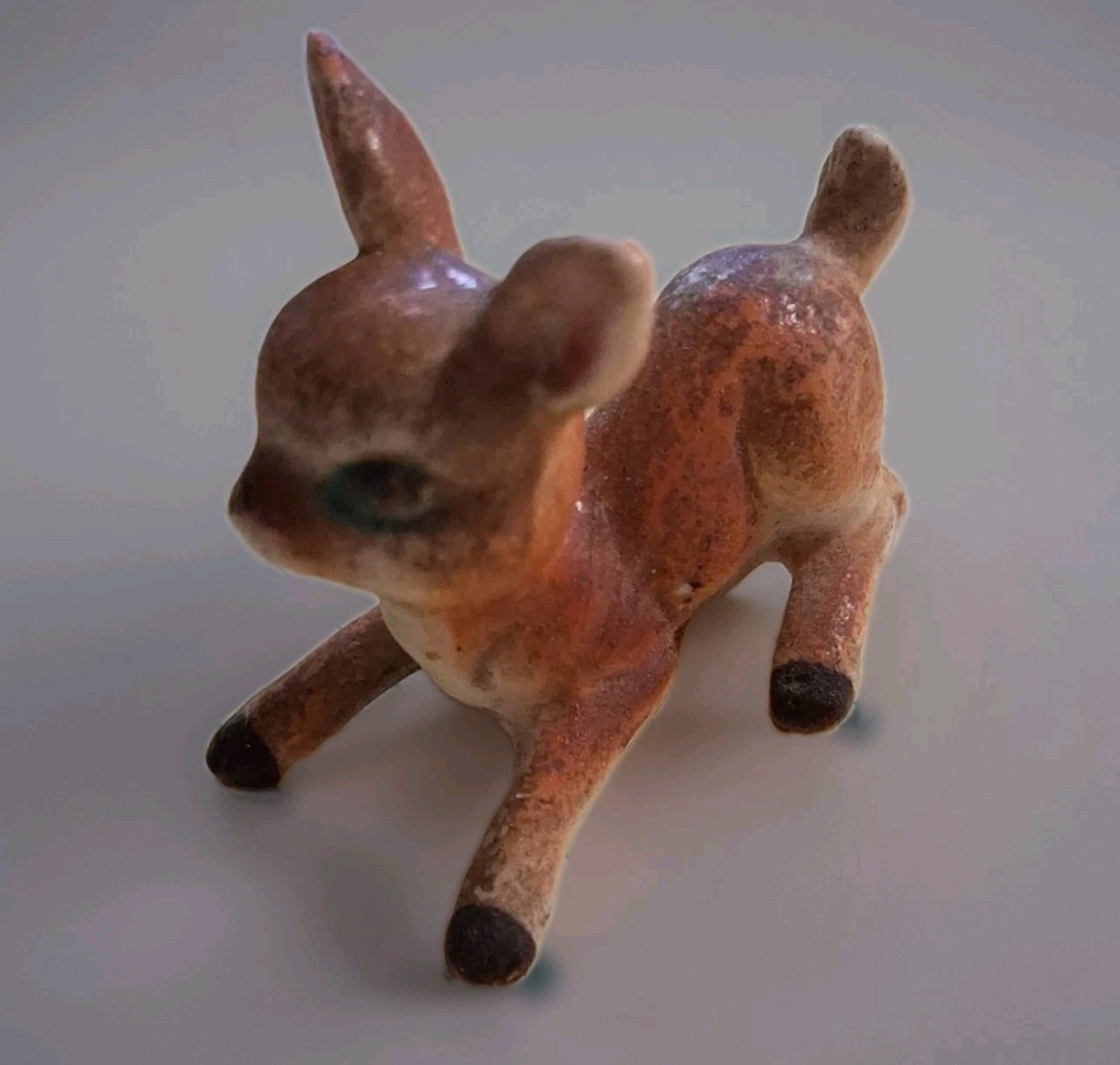 Vintage Ceramic Fawn Made In Japan 1950's