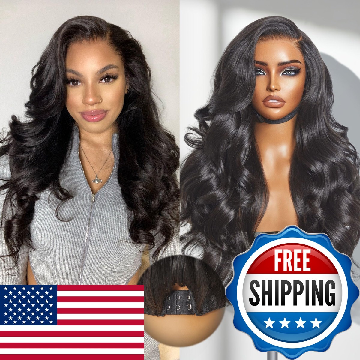 LUVME HAIR 7x6 HD Lace Glueless Wig 200% Density