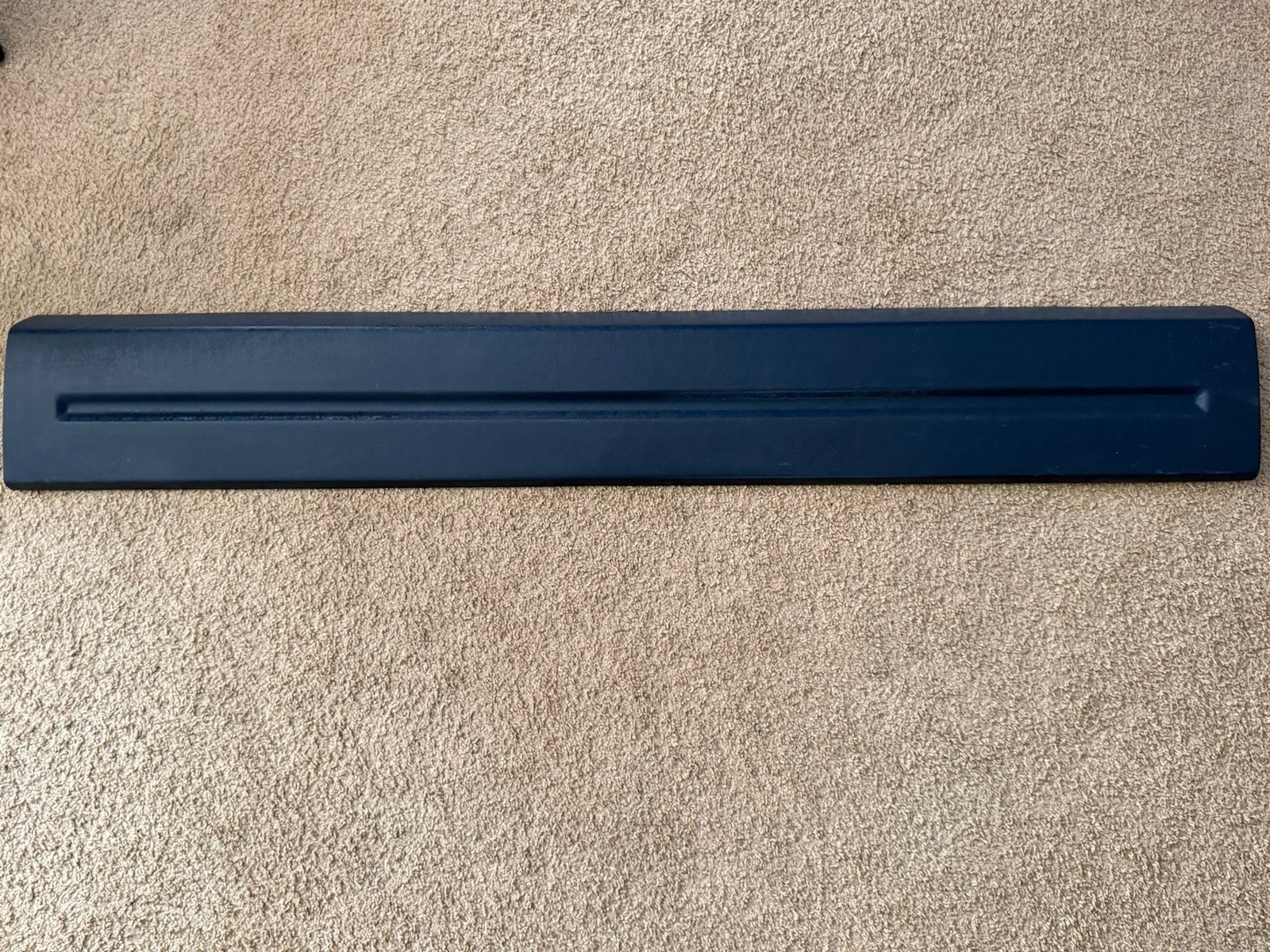 Chevy Silverado Rear Window Low Trim Moulding Panel Blue Center Cab 88-94 Chevy Silverado Rear Window Low Trim Moulding Panel Blue Center Cab 88-94
