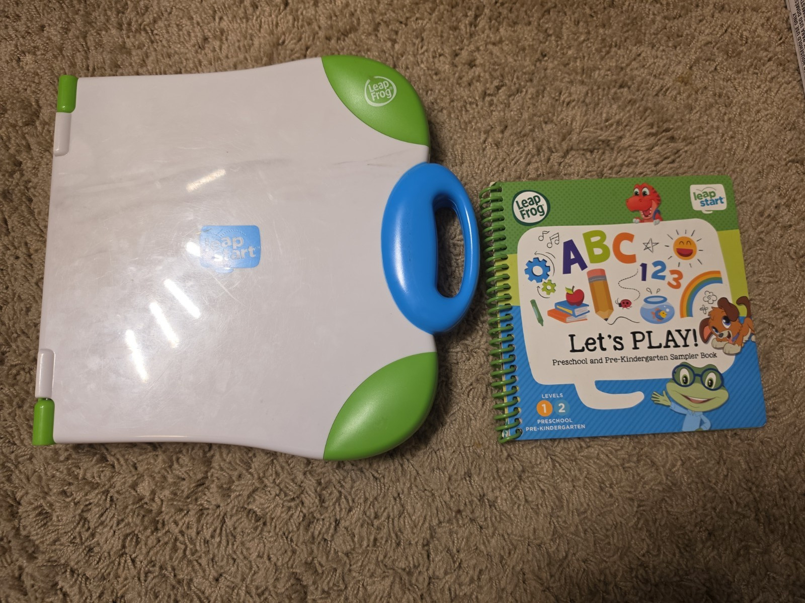 LeapFrog LeapStart Electronic Interactive Learning System w/ Book & Stylus White
