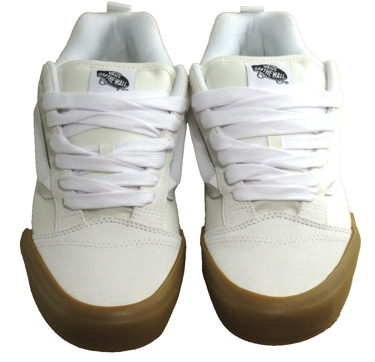 Vans Men\'s Knu Skool Gum Bottom Blanc De Blanc White Shoes size 9 NEW
