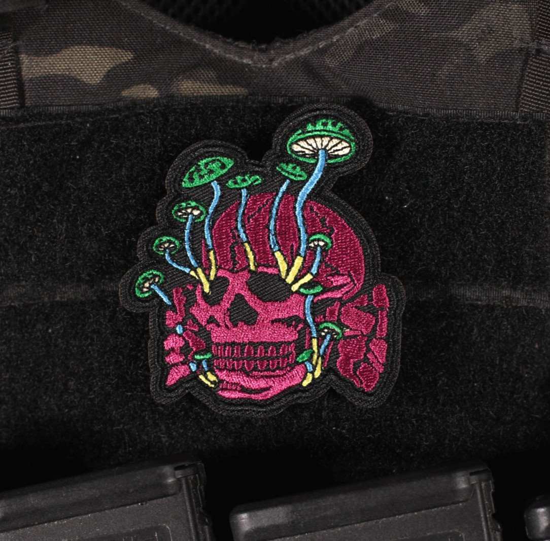Shroom Skull Of Peace Patch Shroom Skull Of Peace Patch