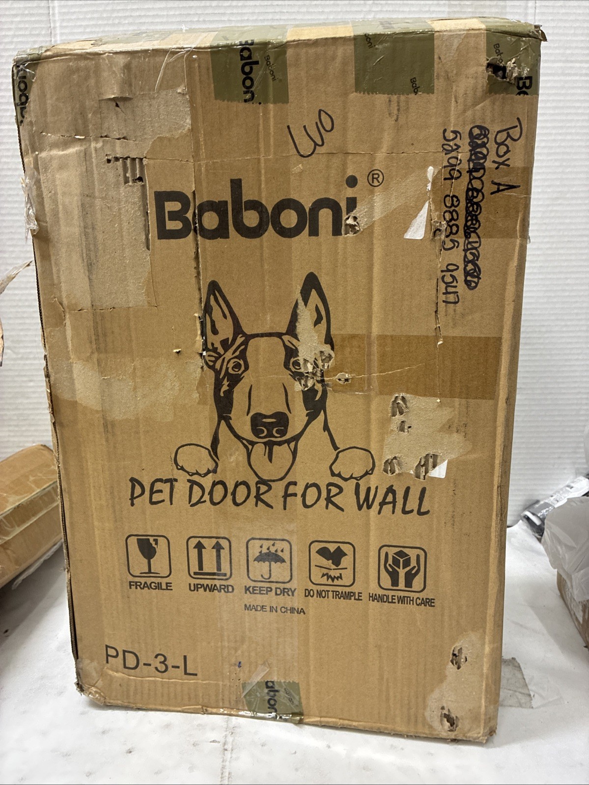 Baboni Pet Door for Wall, Steel Frame PD-3-L
