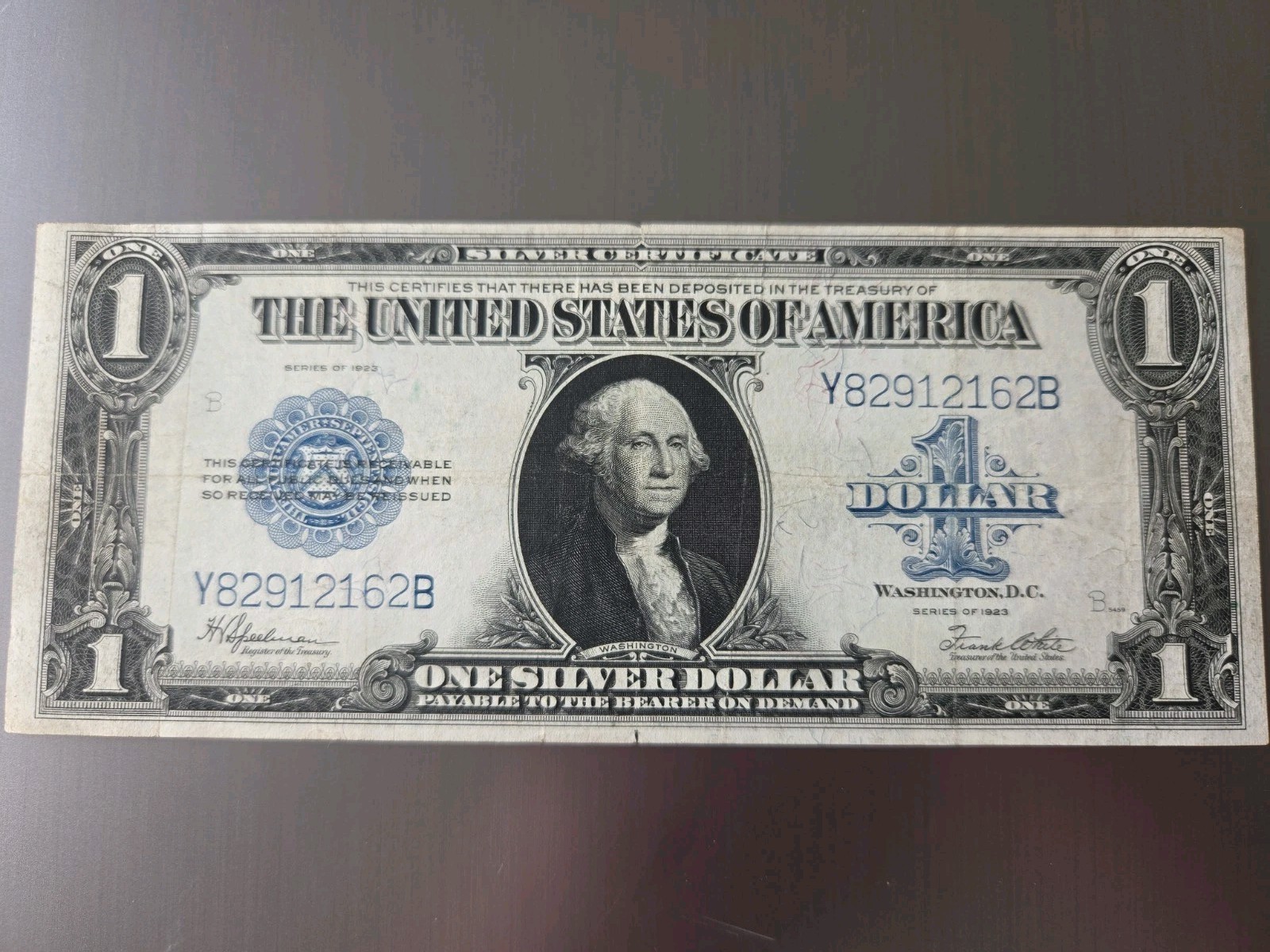 1923 $1 ONE DOLLAR “HORSE BLANKET” SILVER CERTIFICATE LARGE SIZE NOTE 1923 $1 ONE DOLLAR “HORSE BLANKET” SILVER CERTIFICATE LARGE SIZE NOTE