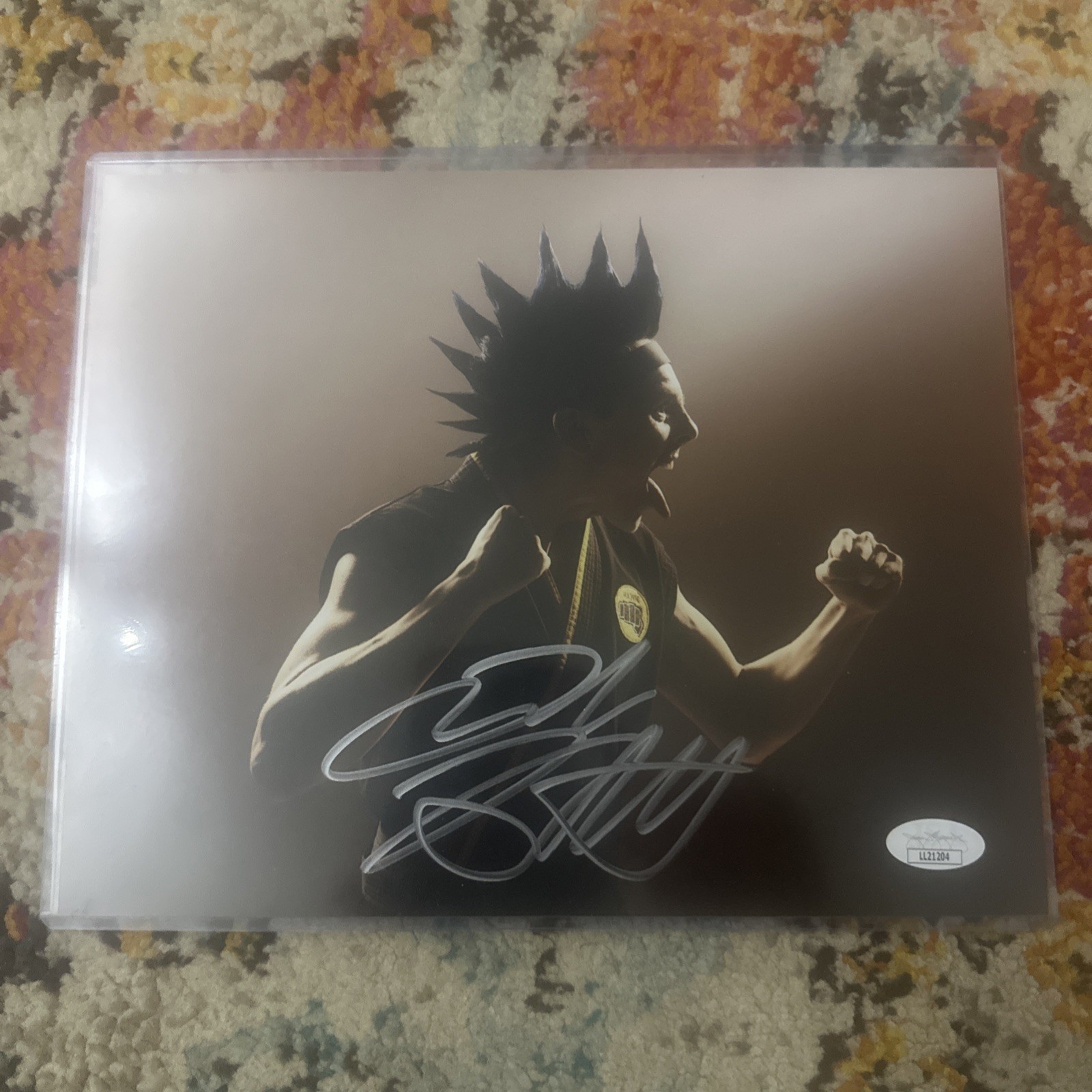 JACOB BERTRAND Signed Autographed 8x10 COBRA KAI ELI HAWK MOSKOWITZ Photo JACOB BERTRAND Signed Autographed 8x10 COBRA KAI ELI HAWK MOSKOWITZ Photo