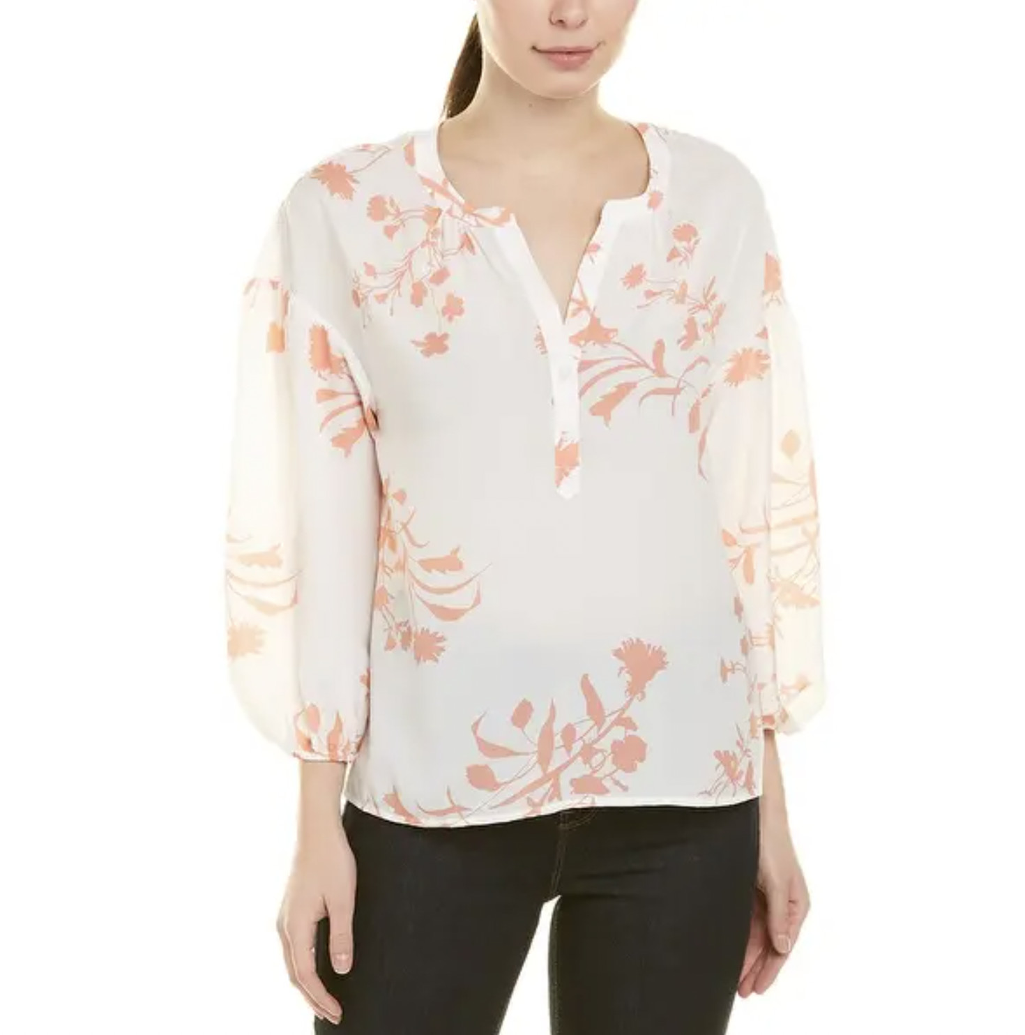 Joie L69654 Women\'s Eilga Top Floral Blouse Size XS Joie L69654 Women\'s Eilga Top Floral Blouse Size XS