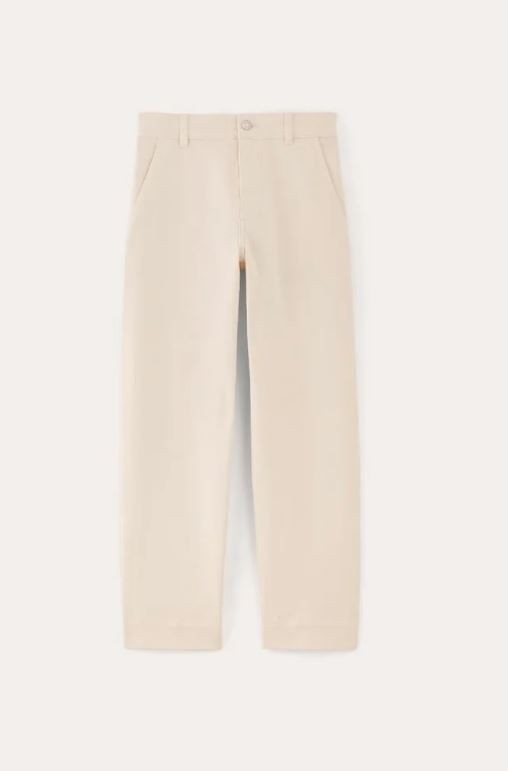 Everlane The Utility Straight Leg Pant Bone Size 12 Regular NWT
