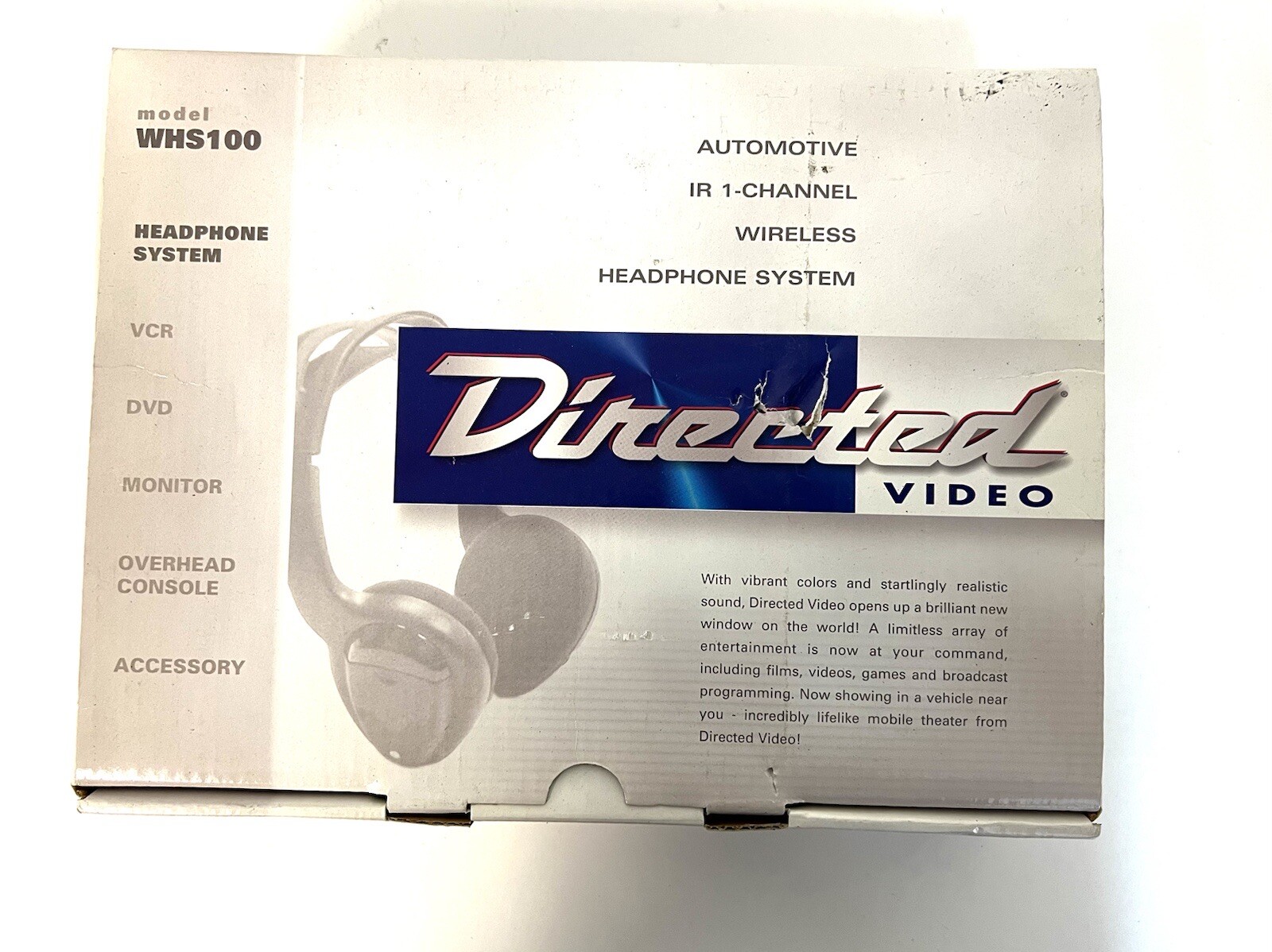 Directed Video Automotive IR-1 Channel Wireless Headphone System WHS100 NEW