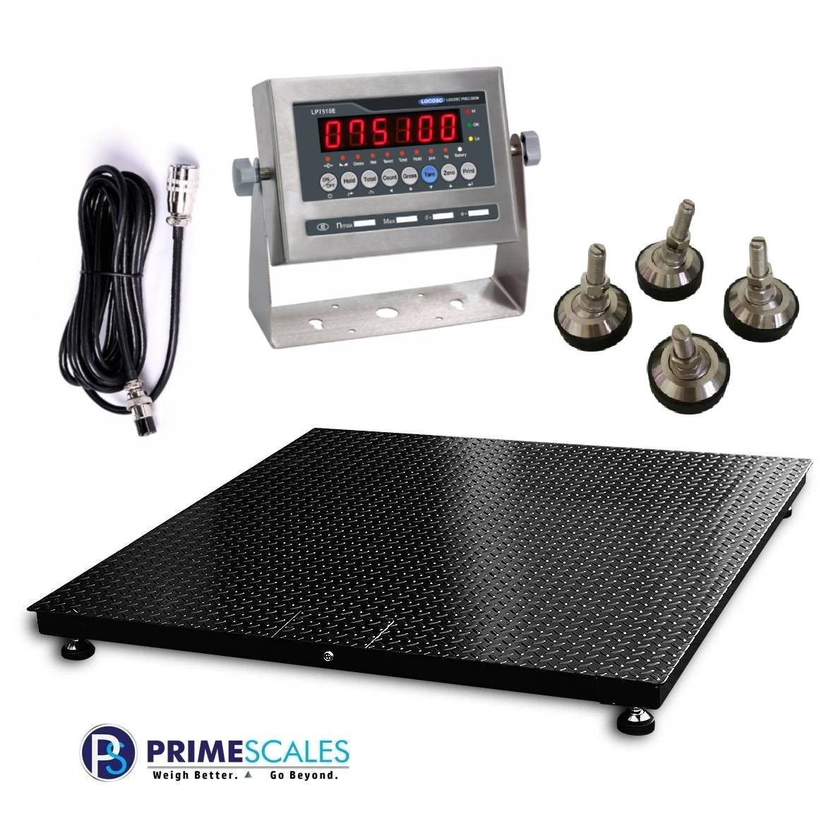 Heavy Duty 5'x5' Floor Scale 10K lb Pallet Freight Shipping Scale