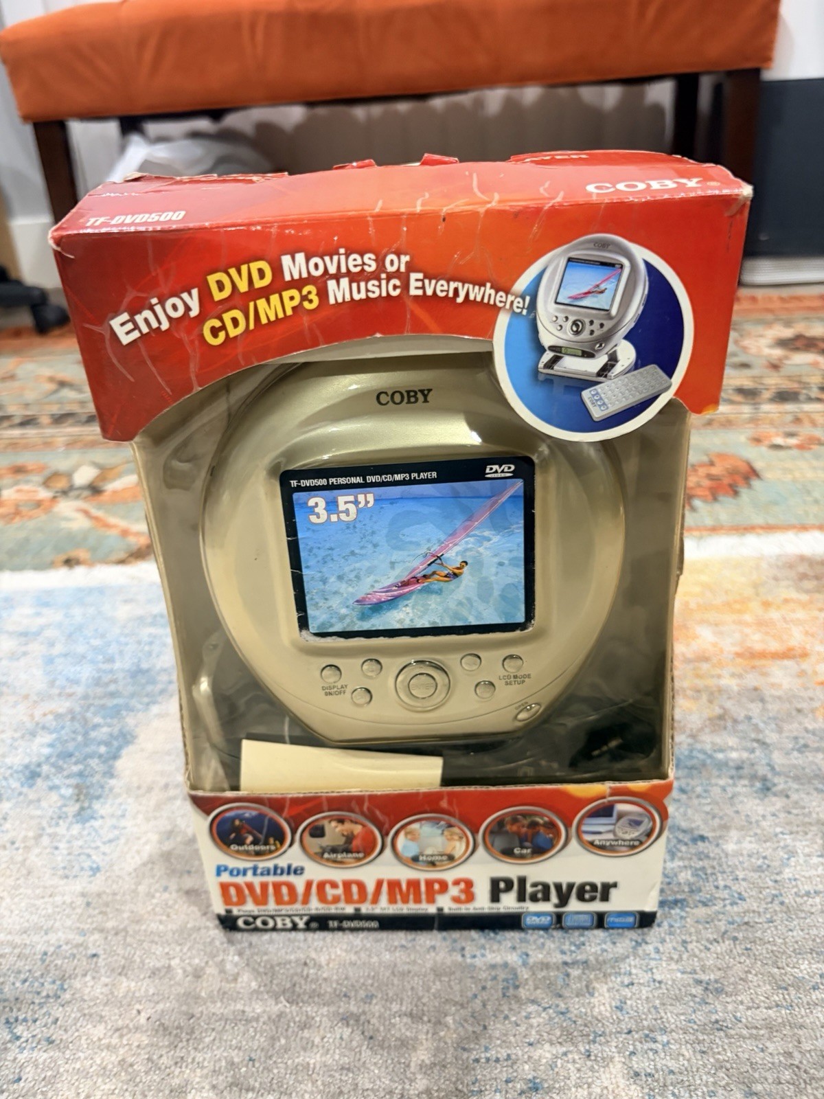Coby TF-DVD530 Portable DVD Player, 3.5\